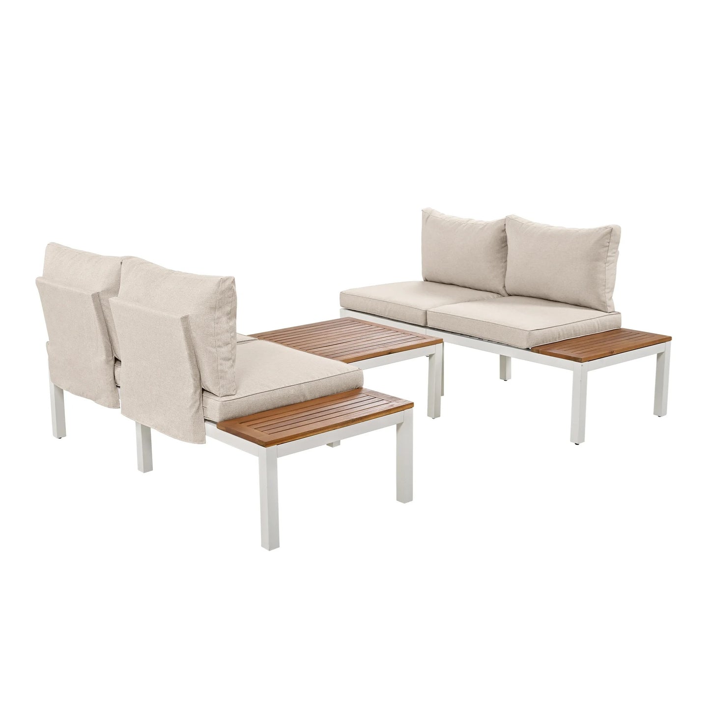 Garden sofa set with table