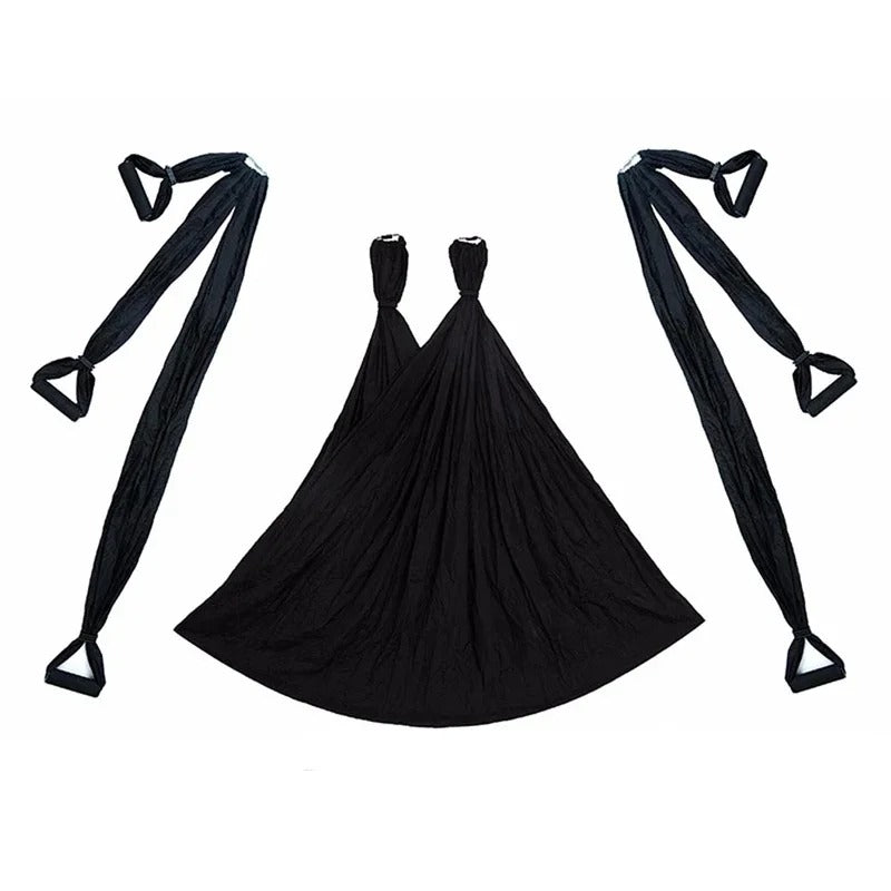 Hamac de Yoga Aérien 250 x 150 cm – Nylon 210T – 200 kg – Léger & Résistant – Avec Sac