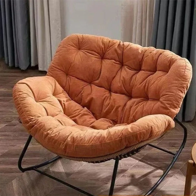 Chaise à Bascule Inclinable – Fauteuil de Détente Type Canapé Paresseux – Intérieur – Pour Salon ou Balcon
