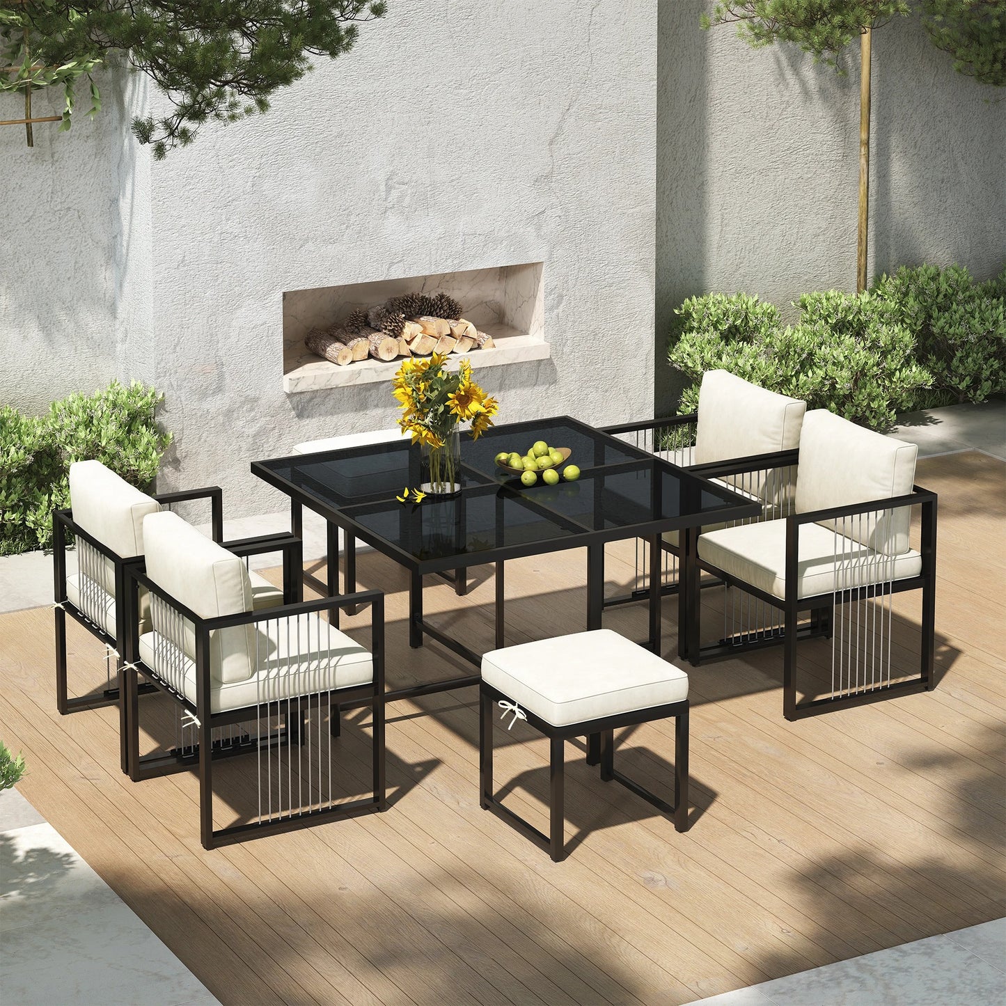 Garden furniture set for 6 people