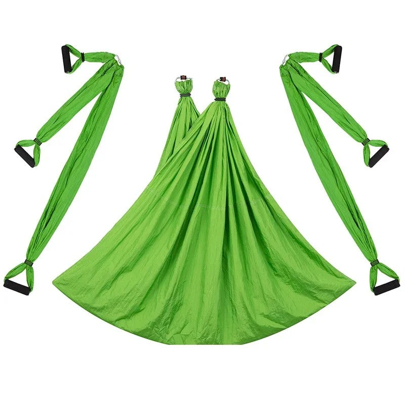 Hamac de Yoga Aérien 250 x 150 cm – Nylon 210T – 200 kg – Léger & Résistant – Avec Sac