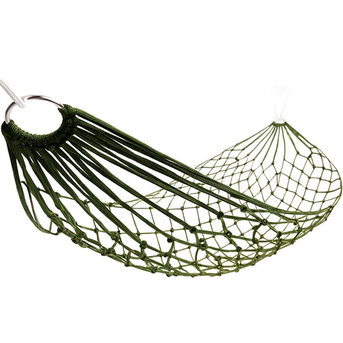 Hamac Léger de Camping – Nylon Tissé – Simple ou Double Maille – Avec Filet & Sangles – Extérieur / Pliable