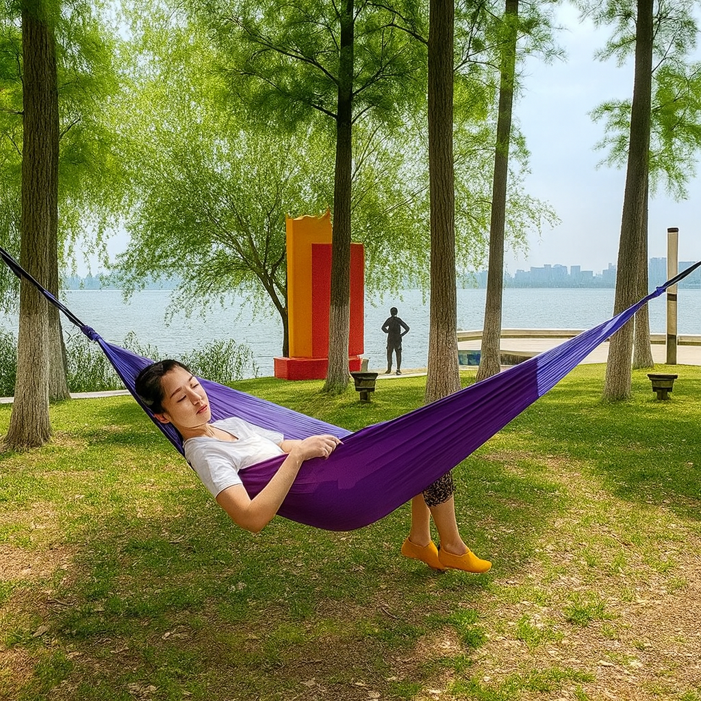 Hamac de Yoga Aérien 250 x 150 cm – Nylon 210T – 200 kg – Léger & Résistant – Avec Sac