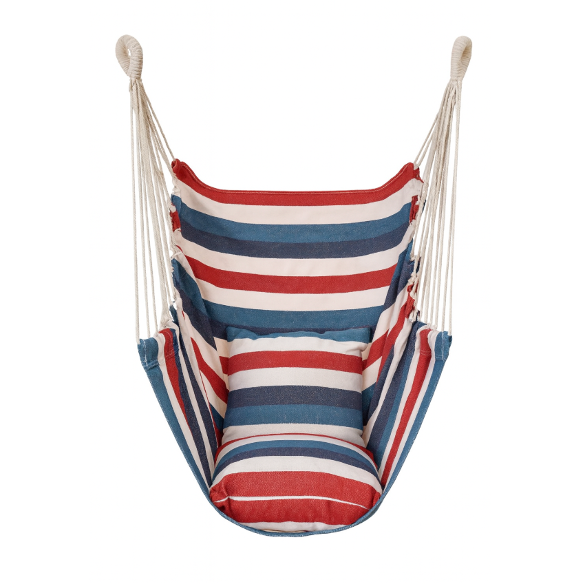 Chaise Hamac Suspendue en Tissu – 1 Place-150 kg – Pliable avec Sac de Rangement – Intérieur/Extérieur