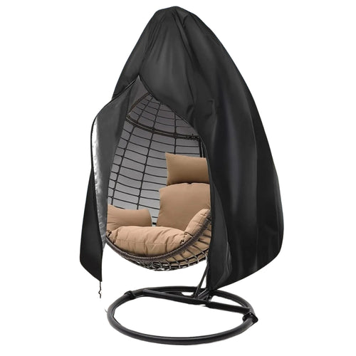 Housse de Protection pour Chaise Suspendue Œuf – Extérieur – Résistante aux Intempéries – Fermeture Éclair