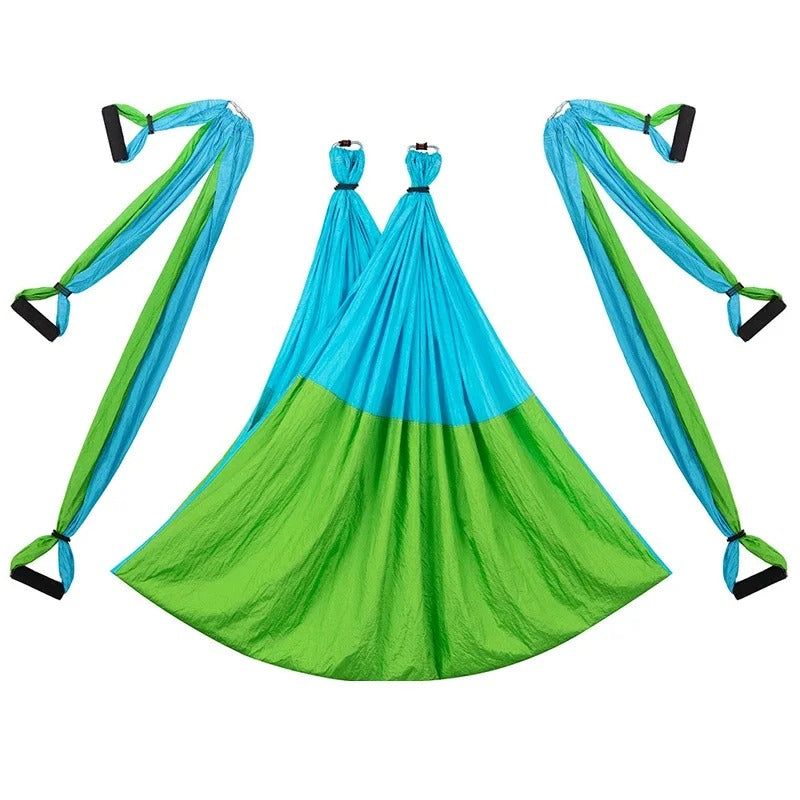 Hamac de Yoga Aérien 250 x 150 cm – Nylon 210T – 200 kg – Léger & Résistant – Avec Sac