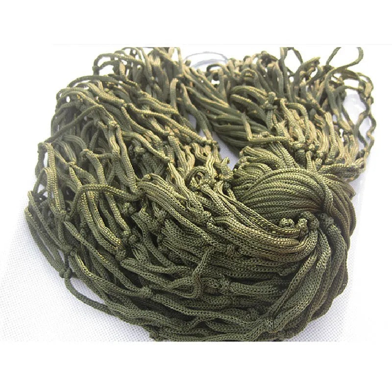 Hamac Léger de Camping – Nylon Tissé – Simple ou Double Maille – Avec Filet & Sangles – Extérieur / Pliable