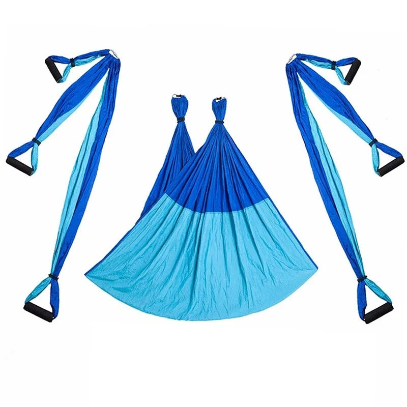 Hamac de Yoga Aérien 250 x 150 cm – Nylon 210T – 200 kg – Léger & Résistant – Avec Sac