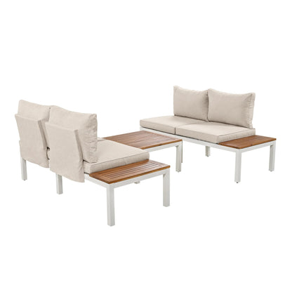 Garden sofa set with table
