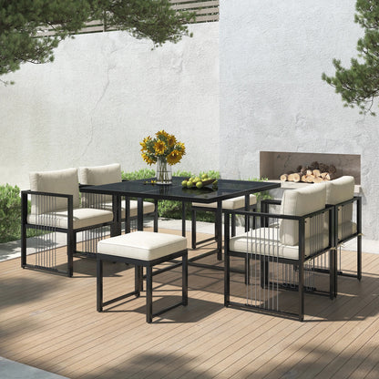 Garden furniture set for 6 people