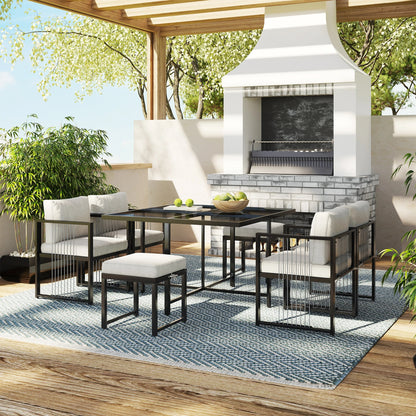 Garden furniture set for 6 people