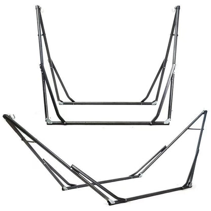 Support pour Hamac – Réglable ou fixe – Fer Thermolaqué – Intérieur / Extérieur – Montage Sans Outil